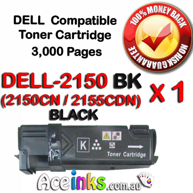 Compatible DELL 2150 2155 BK BLACK Toner